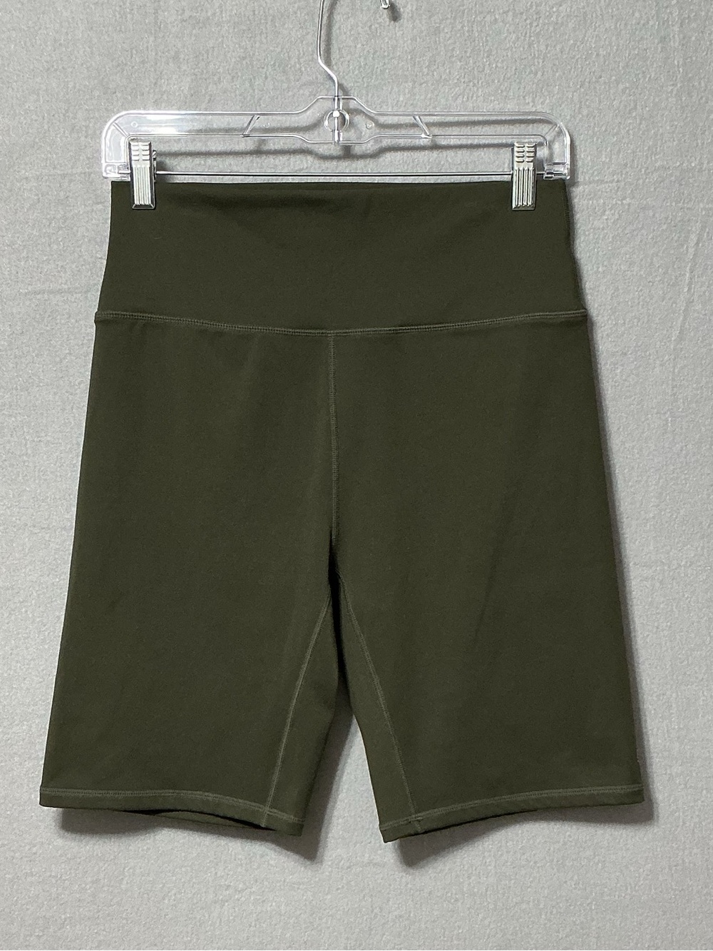 BYLT Premium Basics Women’s M Olive Green High Rise Biker Shorts 9” Inseam